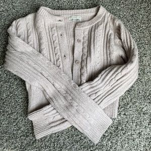lavender cropped urban outfitters sweater